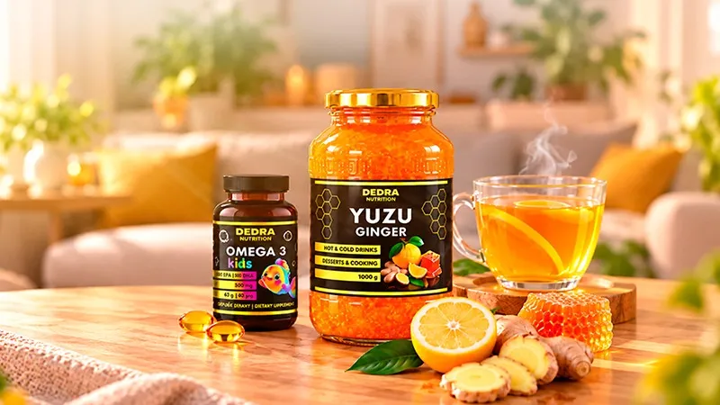 ÚJDONSÁGOK! YUZU, méz & gyömbér és OMEGA 3 gyerekeknek